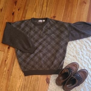 Vintage Fieldmaster Hunting Sweater Made In Italy Size Large